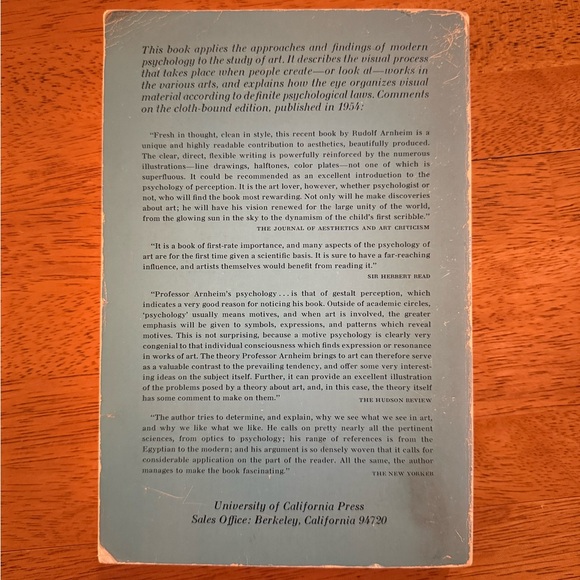 ‘Art and Visual Perception A Psychology of the Creative Eye’ University Book - Picture 4 of 4